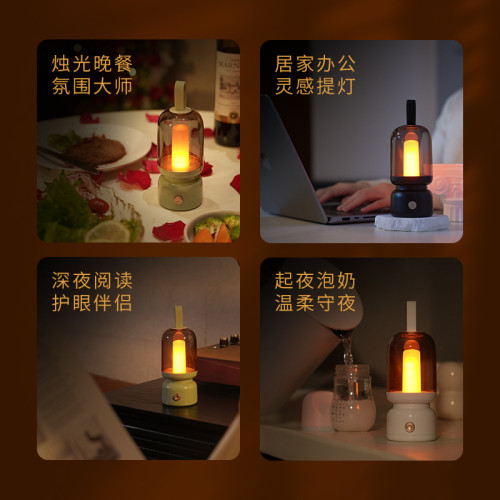 復古手提小夜燈臥室床頭高級感氛圍燈禮品戶外可攜式充電夜燈 復古手提小夜燈臥室床頭高級感氛圍燈禮品戶外可攜式充電夜燈