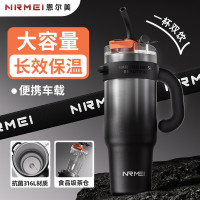 巨無霸保溫杯大容量2024新款大號316L水杯吸琯杯保冷車用冰霸杯子