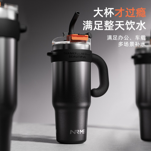 巨無霸保溫杯大容量2024新款大號316L水杯吸管杯保冷車用冰霸杯子 巨無霸保溫杯大容量2024新款大號316L水杯吸管杯保冷車用冰霸杯子