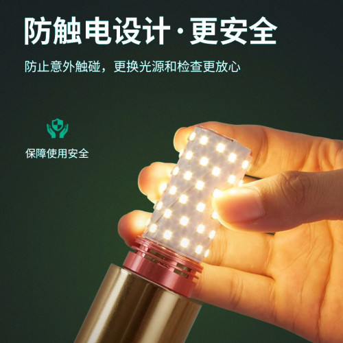 全光譜LED燈泡玉米燈家用e27螺紋e14螺口節能燈三色光源照明吊燈
