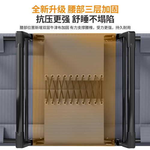 午休折曡床辦公室單人躺椅神器簡易可攜式醫院陪護行軍兩用午睡小床 午休折曡床辦公室單人躺椅神器簡易可攜式醫院陪護行軍兩用午睡小床