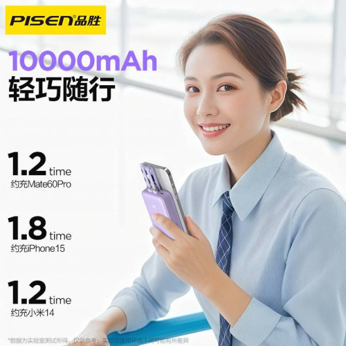 品勝快充充電寶自帶線20000安培大容量小巧可攜式3C行動電源 品勝快充充電寶自帶線20000安培大容量小巧可攜式3C行動電源