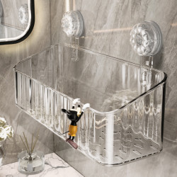 吸盤浴室置物架免打孔衛生間厠所洗手間洗漱台牆上壁掛式收納架子