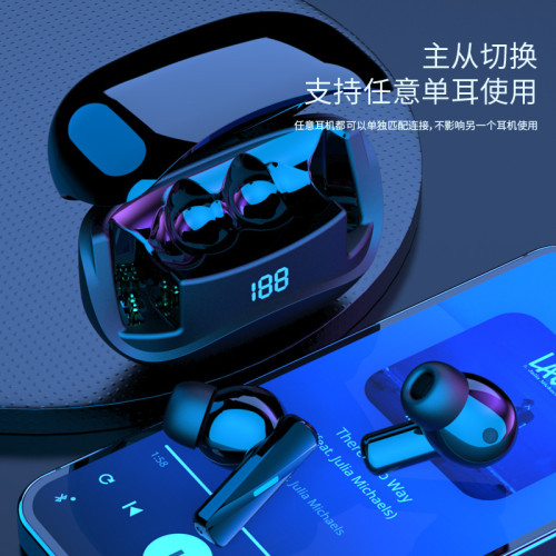 新款MATE60入耳藍牙耳機TWS高音質智能數顯運動聽歌低功耗長續航