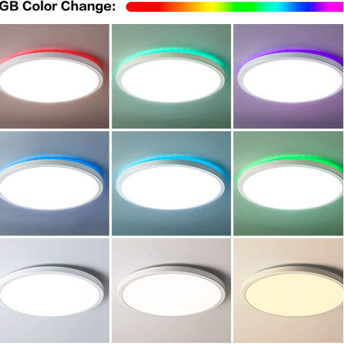 40cm超薄吸頂燈臥室燈溫馨浪漫房間臥室圓形簡約現代客廳燈 40cm超薄吸頂燈臥室燈溫馨浪漫房間臥室圓形簡約現代客廳燈