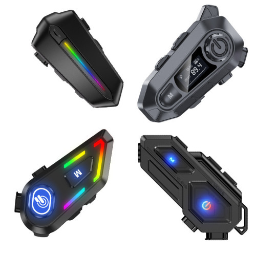 款摩托車頭盔運動藍牙耳機防水降噪騎行多人對講頭盔耳機