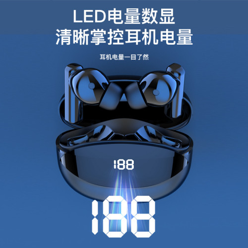 運動藍牙耳機無線立體聲數顯TWS長續航入耳式佩戴舒適