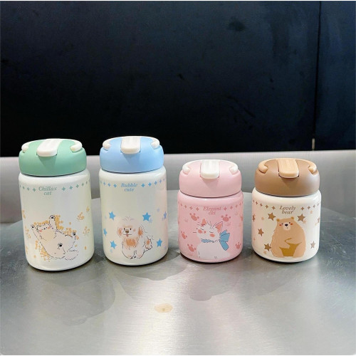 洛可卡皮巴拉保溫杯304不鏽鋼伴手禮女生吸管杯卡通可攜式小巧水杯 洛可卡皮巴拉保溫杯304不鏽鋼伴手禮女生吸管杯卡通可攜式小巧水杯