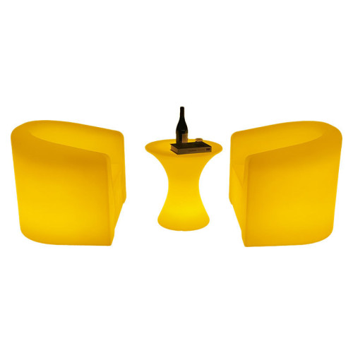 LED發光家具戶外吧椅靠背沙發椅防水椅子KTV桌酒店卡座散台