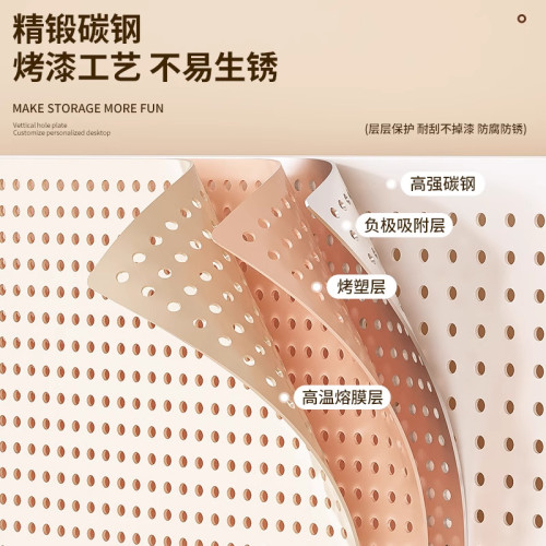 桌面洞洞板置物架免打孔立式學生書桌電腦桌上隔板收納牆展示架子 桌面洞洞板置物架免打孔立式學生書桌電腦桌上隔板收納牆展示架子