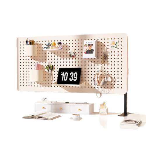 桌面洞洞板置物架免打孔立式學生書桌電腦桌上隔板收納牆展示架子 桌面洞洞板置物架免打孔立式學生書桌電腦桌上隔板收納牆展示架子