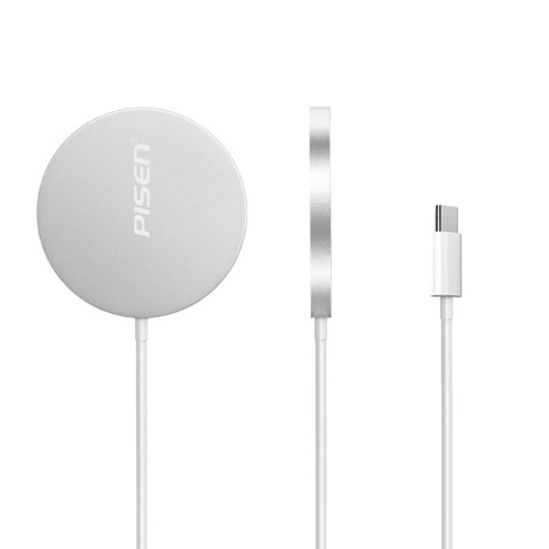 品勝15W無線快充magsafe磁吸式充電器適用於蘋果11/12pro華爲合金 品勝15W無線快充magsafe磁吸式充電器適用於蘋果11/12pro華爲合金