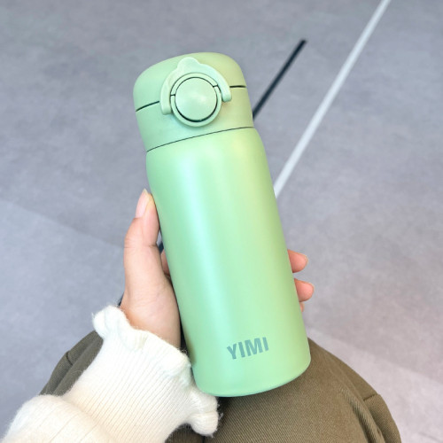 直身彈蓋保溫杯女簡約可攜式飲水杯高顔值年會活動開業伴手禮批