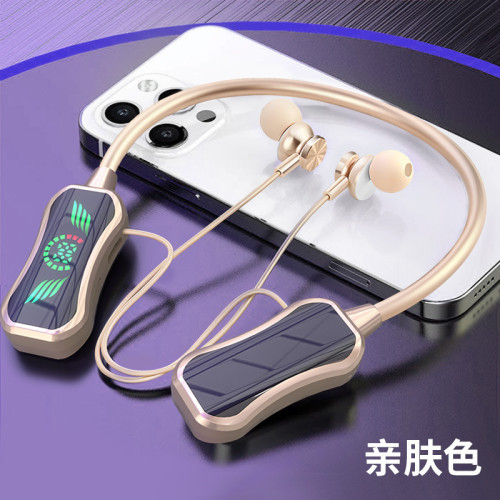 新款掛脖藍牙耳機高音質可插卡耳返監聽耳機121運動降噪