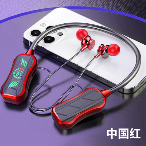 新款掛脖藍牙耳機高音質可插卡耳返監聽耳機121運動降噪