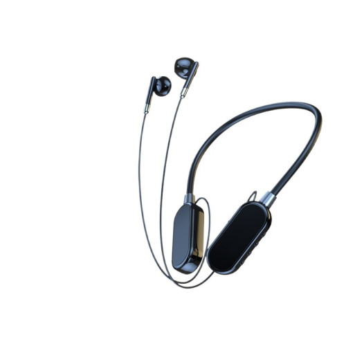 新款k02多功能數顯藍牙耳機超長續航脖式降噪高音質運動手機通用