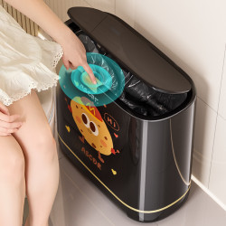 夾縫垃圾桶帶蓋2025新款家用衛生間厠所廚房客廳高顔值大容量紙簍