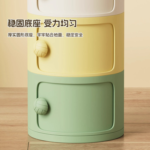 床頭櫃奶油風創意多層圓筒簡約小型多層臥室儲物櫃擺件式收納櫃 床頭櫃奶油風創意多層圓筒簡約小型多層臥室儲物櫃擺件式收納櫃