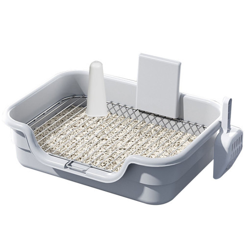 中小型犬專用狗厠所不鏽鋼網狗便盆防踩屎高圍欄防濺出 中小型犬專用狗厠所不鏽鋼網狗便盆防踩屎高圍欄防濺出