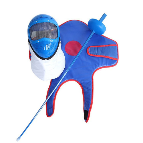 擊劍塑膠套裝三件套兒童套裝馬甲塑膠面罩有聲塑膠感應劍初學裝備 擊劍塑膠套裝三件套兒童套裝馬甲塑膠面罩有聲塑膠感應劍初學裝備