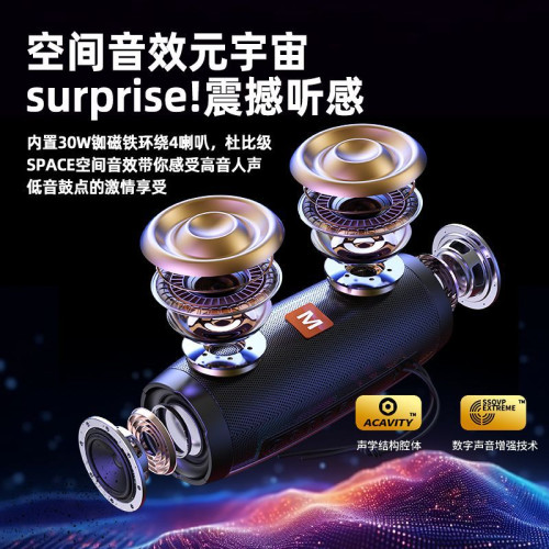 TG157藍牙音箱高音質家用戶外低音砲環繞可攜式小音響 TG157藍牙音箱高音質家用戶外低音砲環繞可攜式小音響