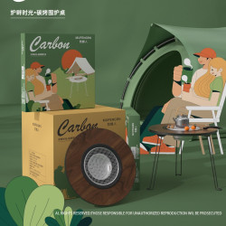 戶外可攜式折曡桌燒烤圍爐煮茶桌露營家庭院聚餐燒烤桌木炭烤爐