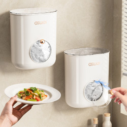 保鮮膜套收納盒壁掛免打孔抽取式一次性食品級保鮮袋家用廚房神器