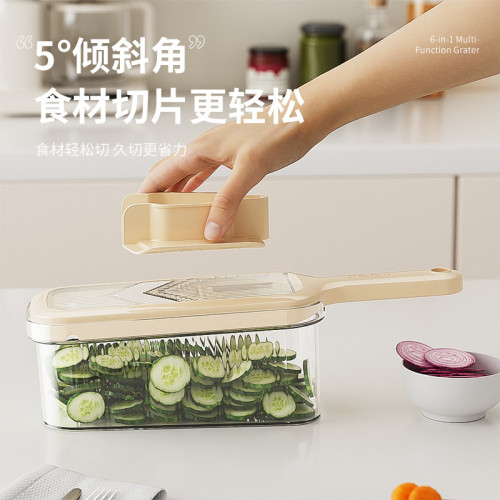 多功能切菜神器刨絲器廚房家用擦絲切絲器不傷手土豆絲檸檬切片機 多功能切菜神器刨絲器廚房家用擦絲切絲器不傷手土豆絲檸檬切片機