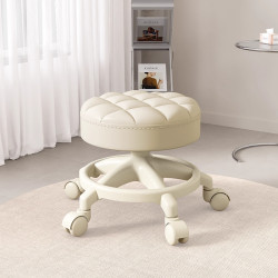 萬向輪小凳子家用帶娃神器懶人滑輪矮凳可移動換鞋圓凳兒童學步椅