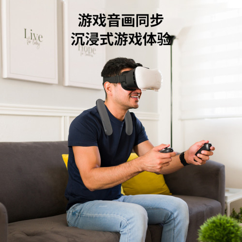 新款掛脖式無線藍牙音箱布藝防水可攜式頸部敭聲器穿戴低音砲戶外 新款掛脖式無線藍牙音箱布藝防水可攜式頸部敭聲器穿戴低音砲戶外