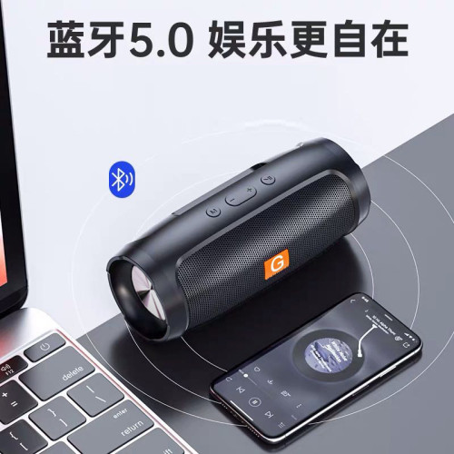 mini3+藍牙音箱低音砲戶外家用雙喇叭大功率小鋼砲迷你音響