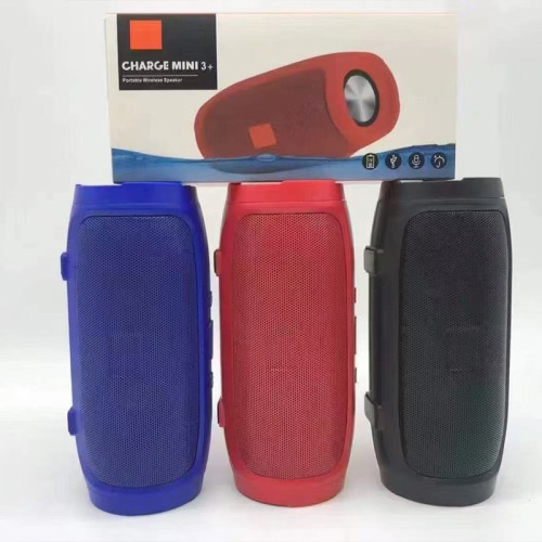 mini3+藍牙音箱低音砲戶外家用雙喇叭大功率小鋼砲迷你音響
