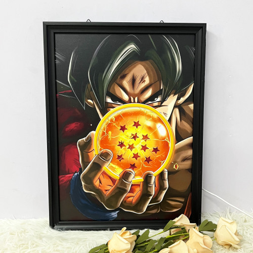 led酒吧掛畫龍珠裝飾壁畫霓虹燈臥室電競房賽博龐克發光畫框 led酒吧掛畫龍珠裝飾壁畫霓虹燈臥室電競房賽博龐克發光畫框