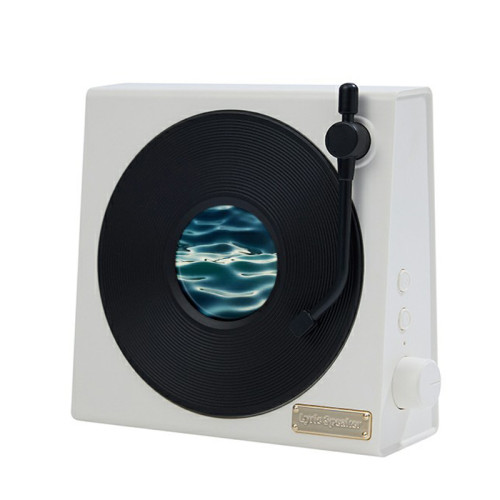 懸浮歌詞藍牙音響復古唱片高音質白噪音桌面時鍾擺件高顔值小音箱 懸浮歌詞藍牙音響復古唱片高音質白噪音桌面時鍾擺件高顔值小音箱