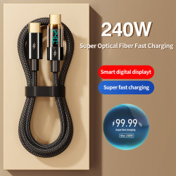 240W超級快充Typec雙頭數據線pd數顯適用於華爲小米蘋果安卓