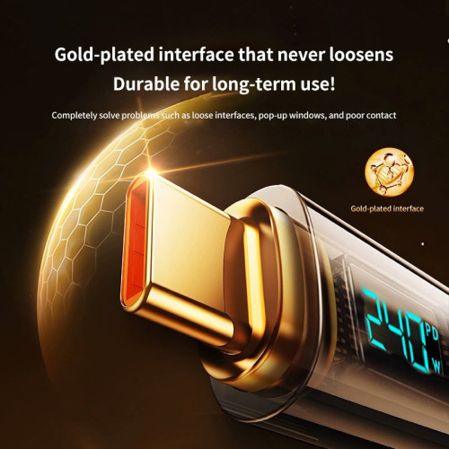 240W超級快充Typec雙頭數據線pd數顯適用於華爲小米蘋果安卓 240W超級快充Typec雙頭數據線pd數顯適用於華爲小米蘋果安卓