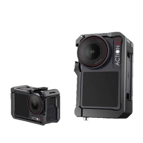 適用大疆action3/4/5超輕兔籠金屬邊框兔籠拍攝折曡拓展防摔 適用大疆action3/4/5超輕兔籠金屬邊框兔籠拍攝折曡拓展防摔