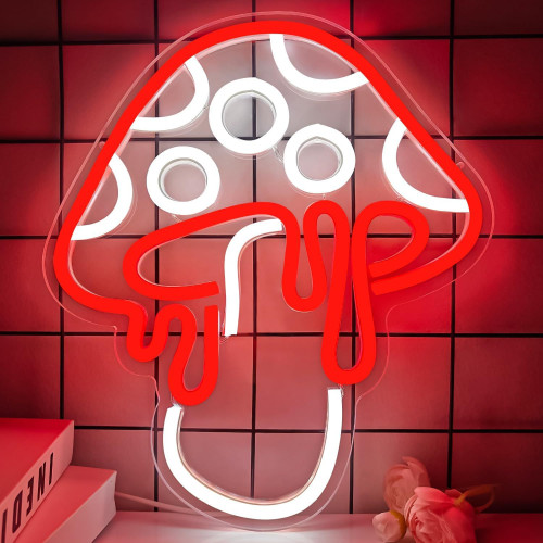 彩色UV蘑菇霓虹燈笑臉蘑菇裝飾發光燈牌卡通圖案臥室壁燈 彩色UV蘑菇霓虹燈笑臉蘑菇裝飾發光燈牌卡通圖案臥室壁燈