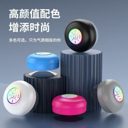 大吸盤藍牙音箱低音砲戶外防水家用高顔值氛圍燈桌面浴室迷你音響