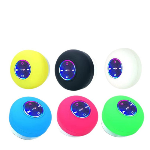 大吸盤藍牙音箱低音砲戶外防水家用高顔值氛圍燈桌面浴室迷你音響 大吸盤藍牙音箱低音砲戶外防水家用高顔值氛圍燈桌面浴室迷你音響