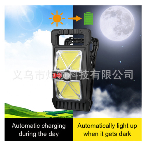 新款太陽能夾子燈人體感應壁燈家用庭院燈多功能可攜式露營燈 新款太陽能夾子燈人體感應壁燈家用庭院燈多功能可攜式露營燈