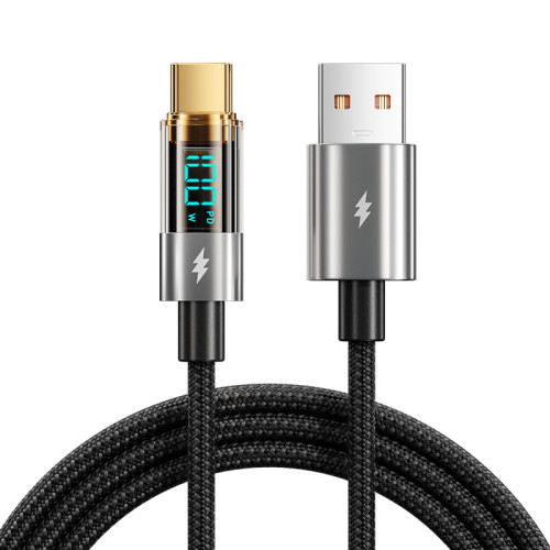 【實時數顯】240W透明快充數據線適用蘋果PD安卓華爲筆電通用 【實時數顯】240W透明快充數據線適用蘋果PD安卓華爲筆電通用