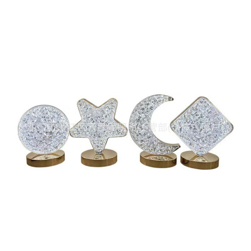 款水晶星星觸控氛圍燈充電床頭LED台燈 水晶燈 小夜燈浪漫餐 款水晶星星觸控氛圍燈充電床頭LED台燈 水晶燈 小夜燈浪漫餐