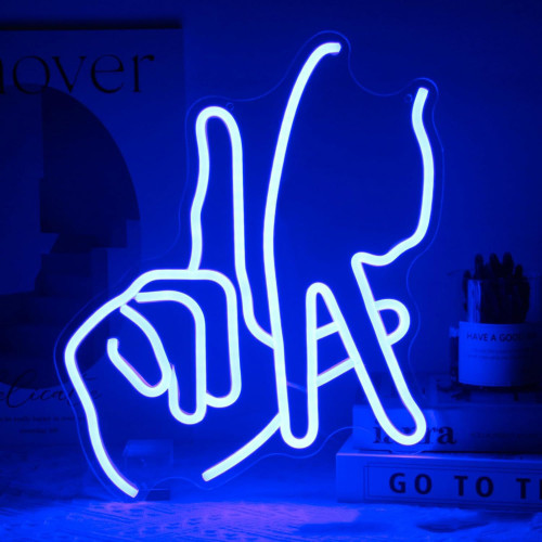 手拿菸發光燈牌學生會組織1911霓虹燈可調光愛心手勢led燈 手拿菸發光燈牌學生會組織1911霓虹燈可調光愛心手勢led燈