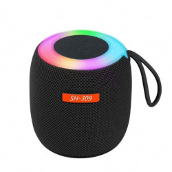 藍牙音箱戶外騎行可攜式迷你插卡低音砲家用氛圍燈桌面無線音響