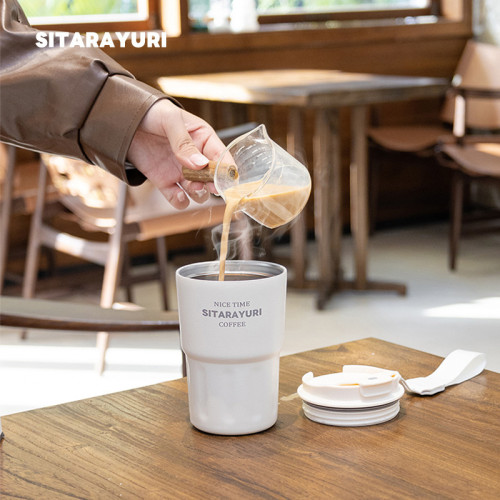 大容量咖啡杯保溫杯女生不鏽鋼保冷隨手杯可攜式直飲杯辦公室批 大容量咖啡杯保溫杯女生不鏽鋼保冷隨手杯可攜式直飲杯辦公室批