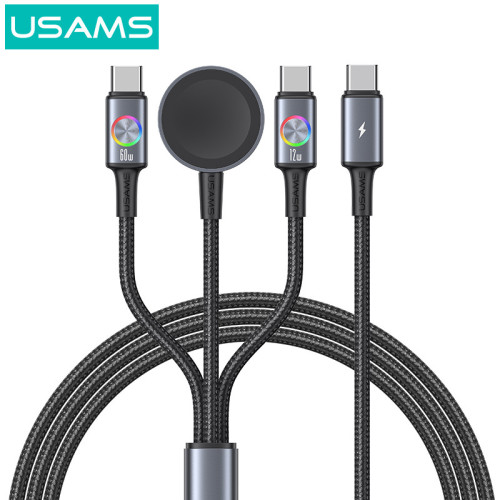 USAMS華爲手機充電線60Wpd數據線30W適用蘋果16數據線TYPEC無線充 USAMS華爲手機充電線60Wpd數據線30W適用蘋果16數據線TYPEC無線充