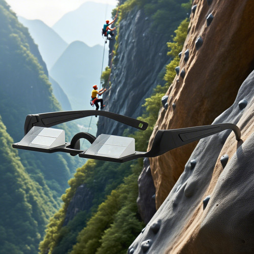 攀岩不擡頭眼鏡向上看護頸椎高清功能鏡玻璃稜鏡戶外攀登折射眼鏡 攀岩不擡頭眼鏡向上看護頸椎高清功能鏡玻璃稜鏡戶外攀登折射眼鏡