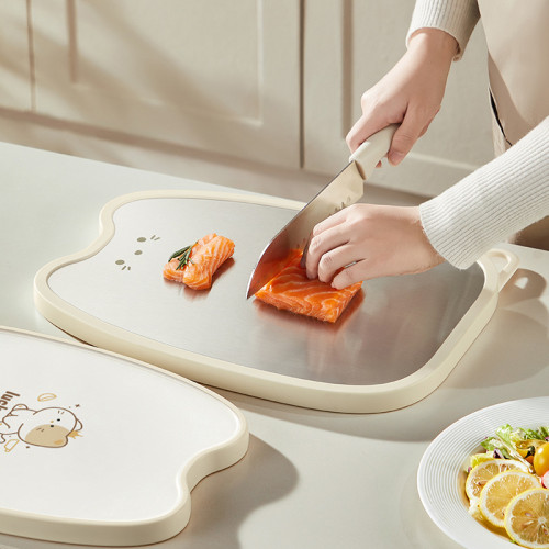 304不鏽鋼菜板家用防黴抗菌切菜板廚房專用塑膠砧板水果雙面案板 304不鏽鋼菜板家用防黴抗菌切菜板廚房專用塑膠砧板水果雙面案板