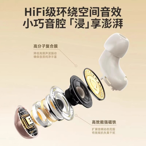 爆款迷你入耳無線藍牙耳機入耳睡眠降噪隱形久聽不痛適用於學生黨